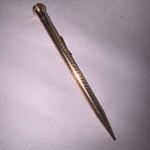 Gold filled Etched Mechanical Pencil